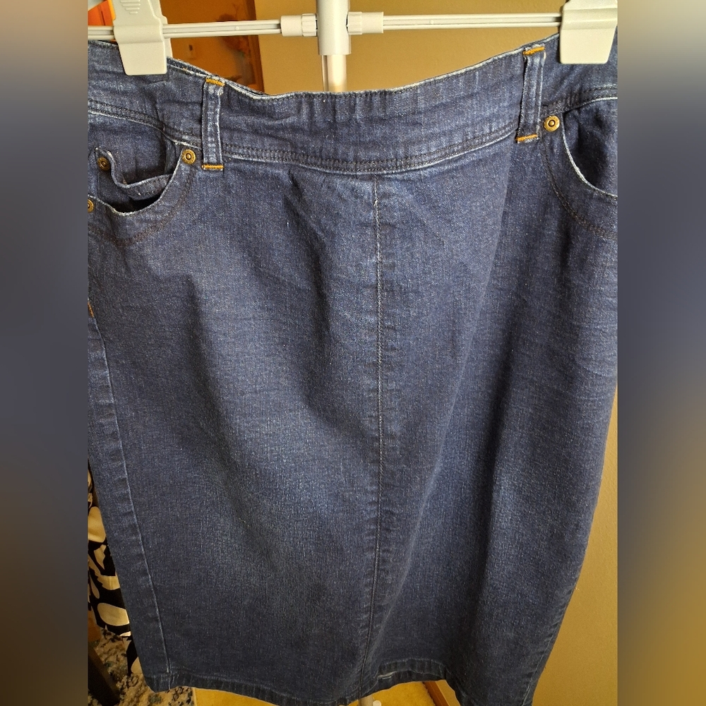 Vintage Jeanology Blue Jean Skirt
